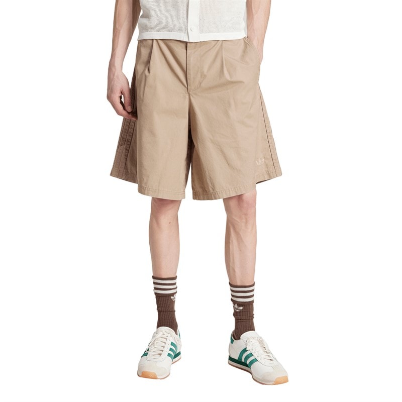 adidas Originals Mens Wide Leg Bermuda Shorts Blanch Cargo