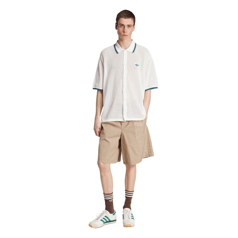 adidas Originals Mens Wide Leg Bermuda Shorts Blanch Cargo - Image 5