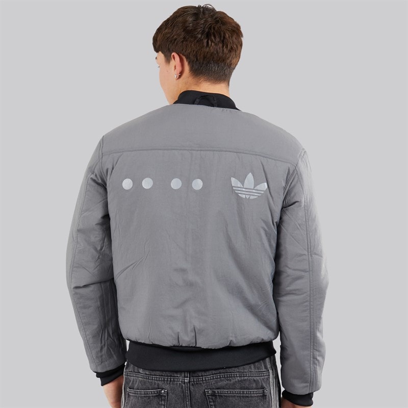 adidas Originals Mens Reclaim Reversible Bomber Jacket Black - Image 3