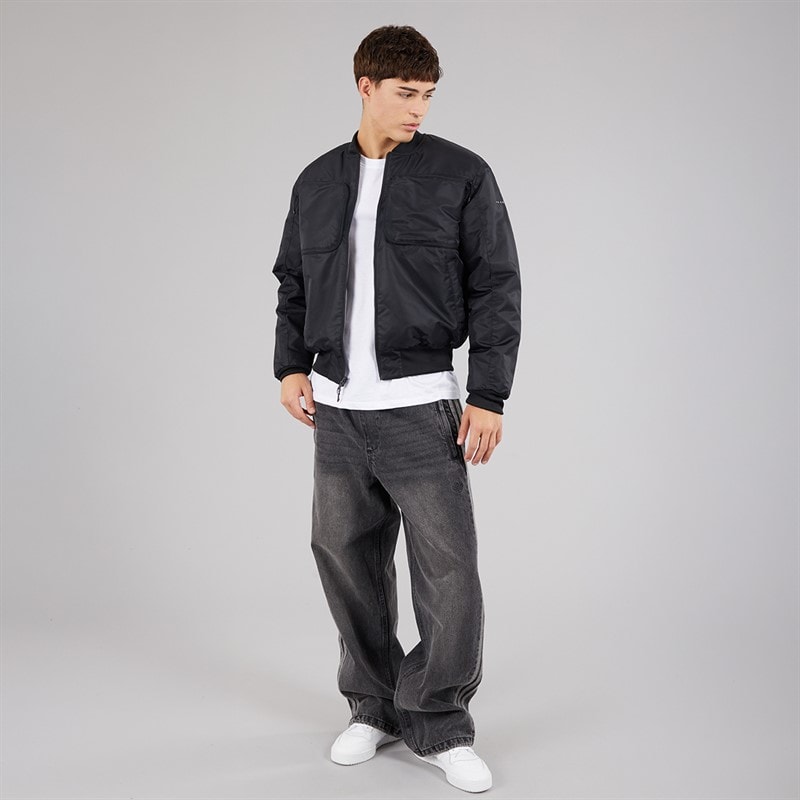 adidas Originals Mens Reclaim Reversible Bomber Jacket Black - Image 4