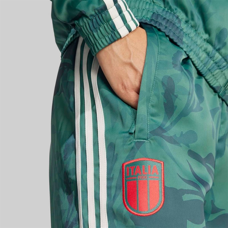 adidas Originals Womens FIGC Italy Track Pants Tech Forest - Image 4