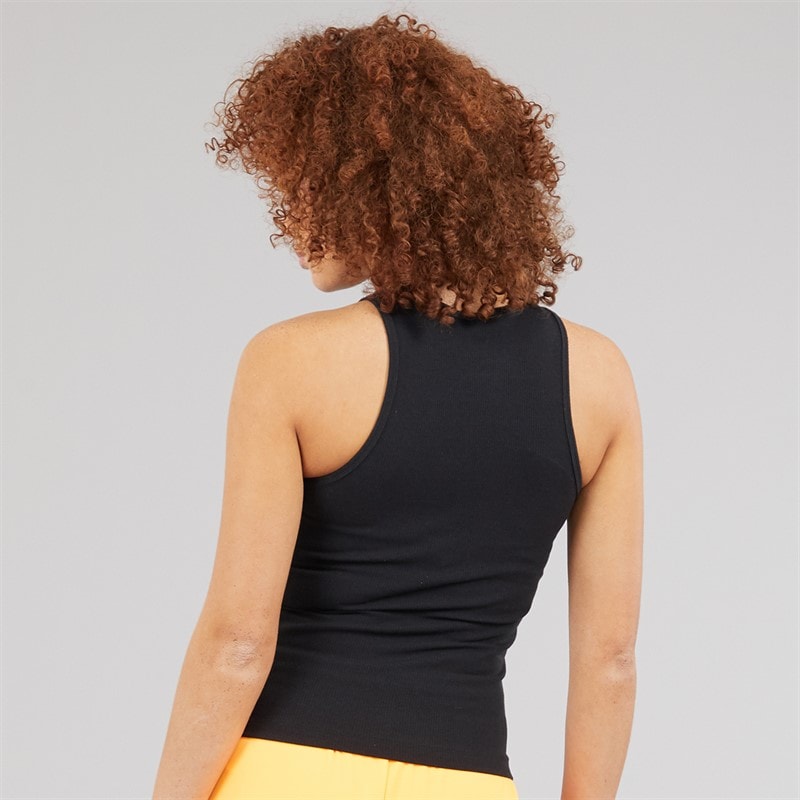 adidas Originals Womens Logo Tank Top Black - Image 2