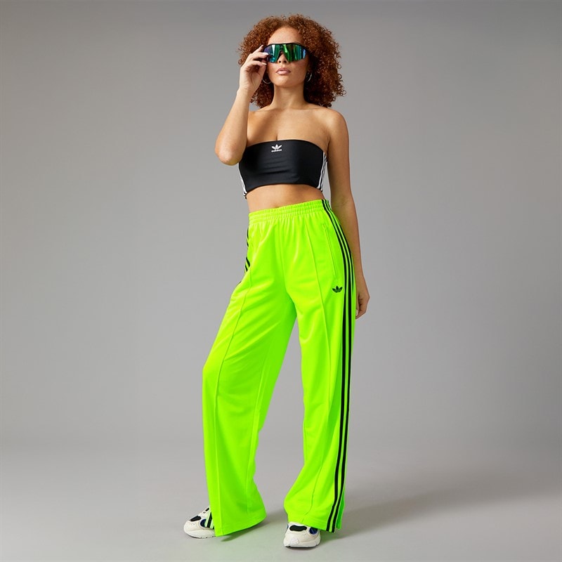 adidas Originals Womens Adicolor Classics Firebird Loose Fit Track Pants Signal Green/Black - Image 4