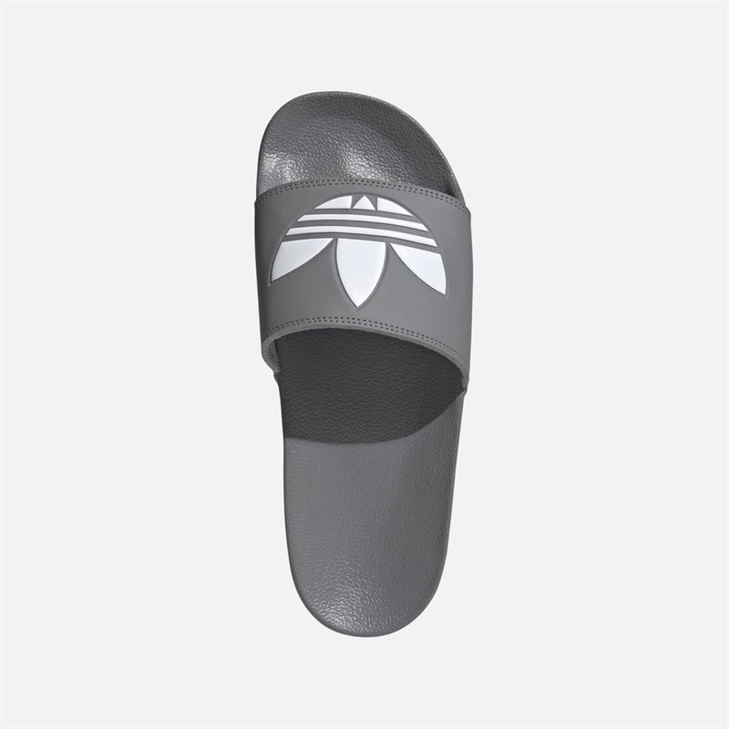 adidas Originals Mens Adilette Lite Slides Grey Three/Footwear White/Grey Three - Image 4