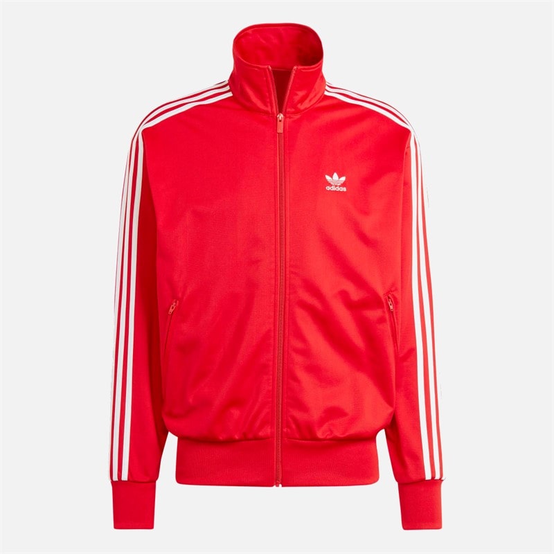 adidas Originals Mens Firebird Adicolor Track Top Better Scarlet/White - Image 1
