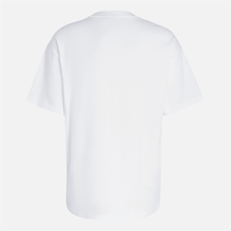 adidas Originals Mens X Marvel Ghost Rider Oversized T-Shirt Cream White - Image 2