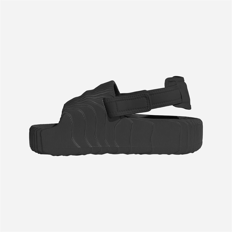 adidas Originals Womens Adilette 22 XLG Sliders Core Black/Core Black/Core Black - Image 5