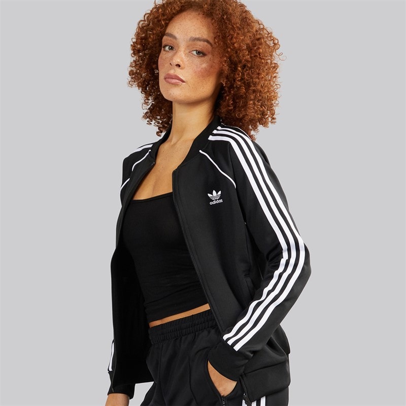 adidas Originals Womens Adicolor Classics Superstar Full Zip Track Top Black