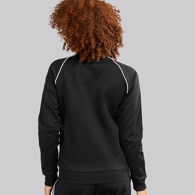 adidas Originals Womens Adicolor Classics Superstar Full Zip Track Top Black - Image 2