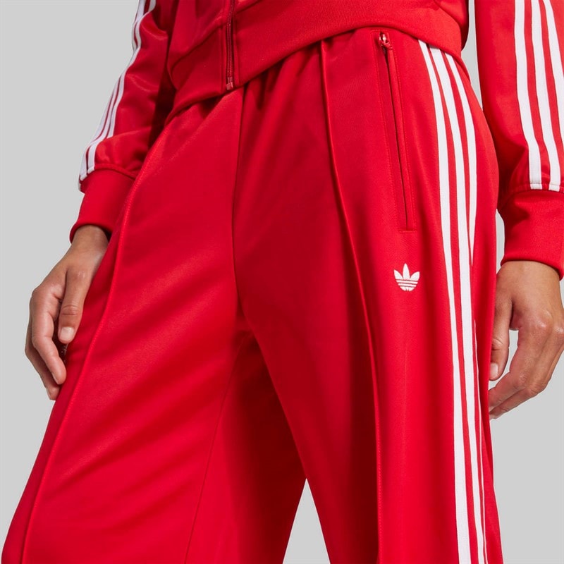 adidas Originals Womens Adicolor Classic Firebird Loose Fit Track Pants Better Scarlet/White - Image 3