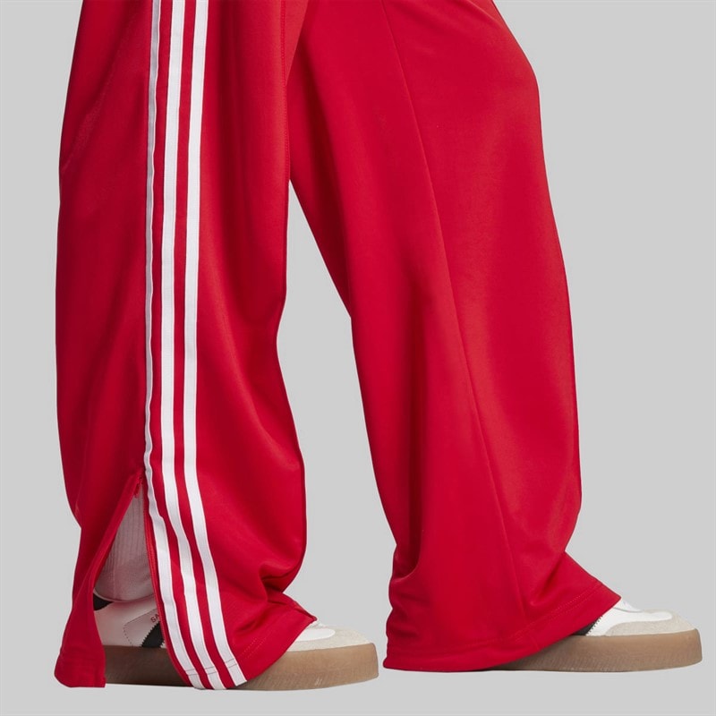 adidas Originals Womens Adicolor Classic Firebird Loose Fit Track Pants Better Scarlet/White - Image 4