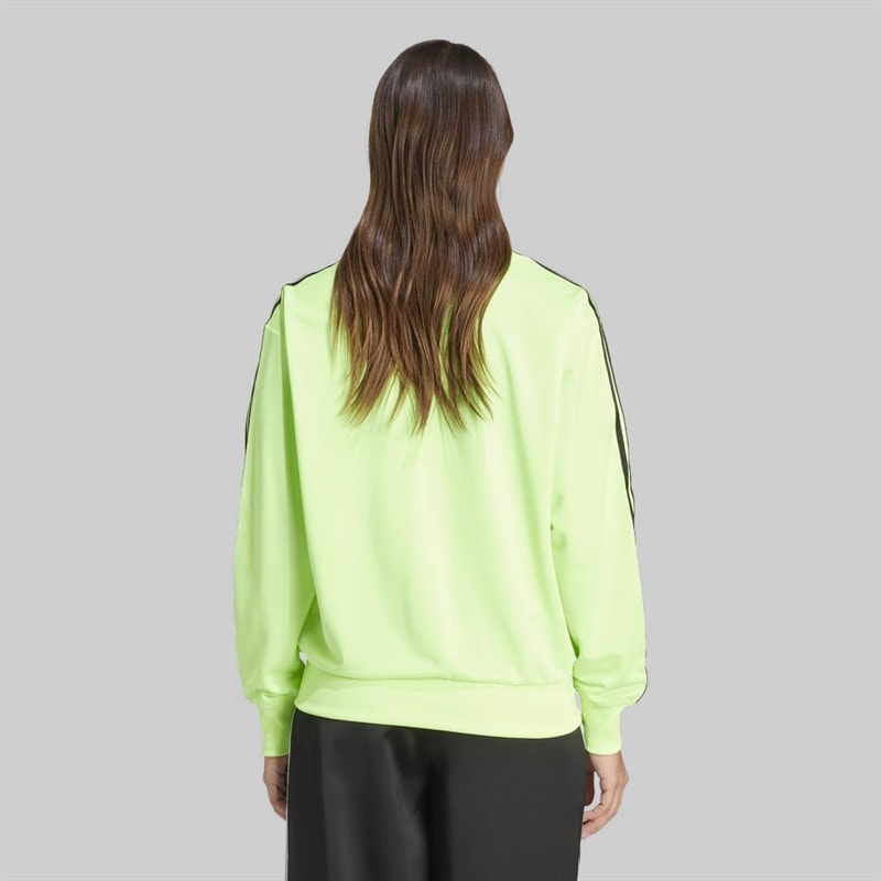 adidas Originals Womens Adicolor Classic Firebird Loose Fit Track Top Signal Green/Black - Image 2