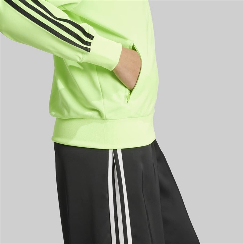 adidas Originals Womens Adicolor Classic Firebird Loose Fit Track Top Signal Green/Black - Image 5