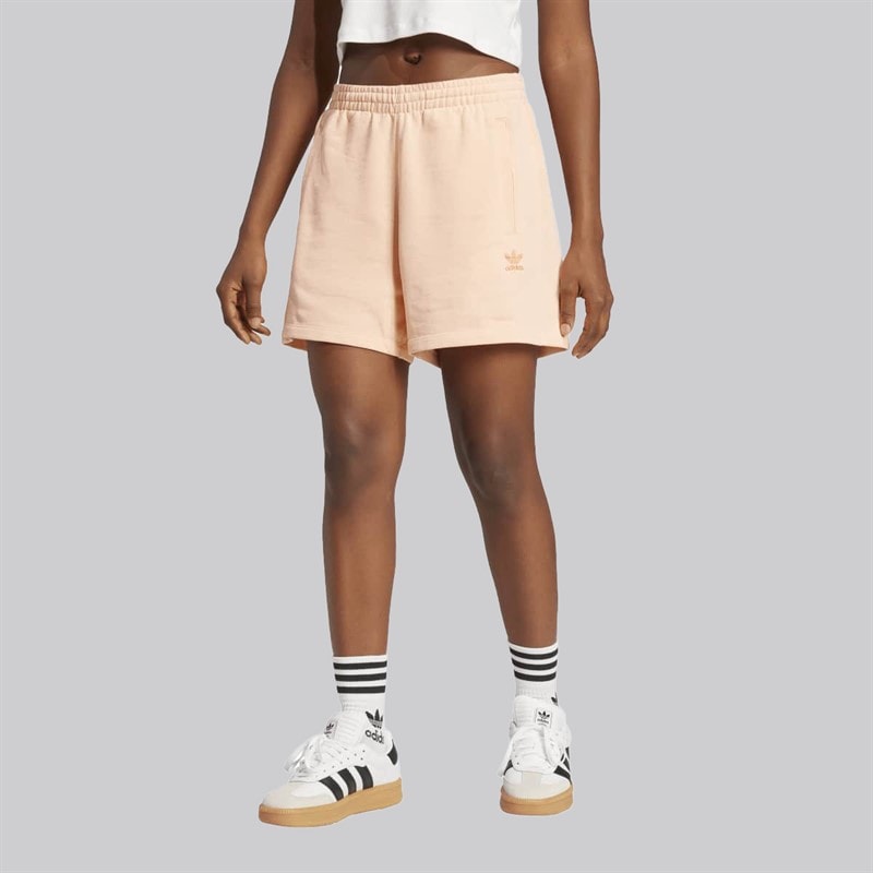 adidas Originals Womens Trefoil Essentials Shorts Glow Pink