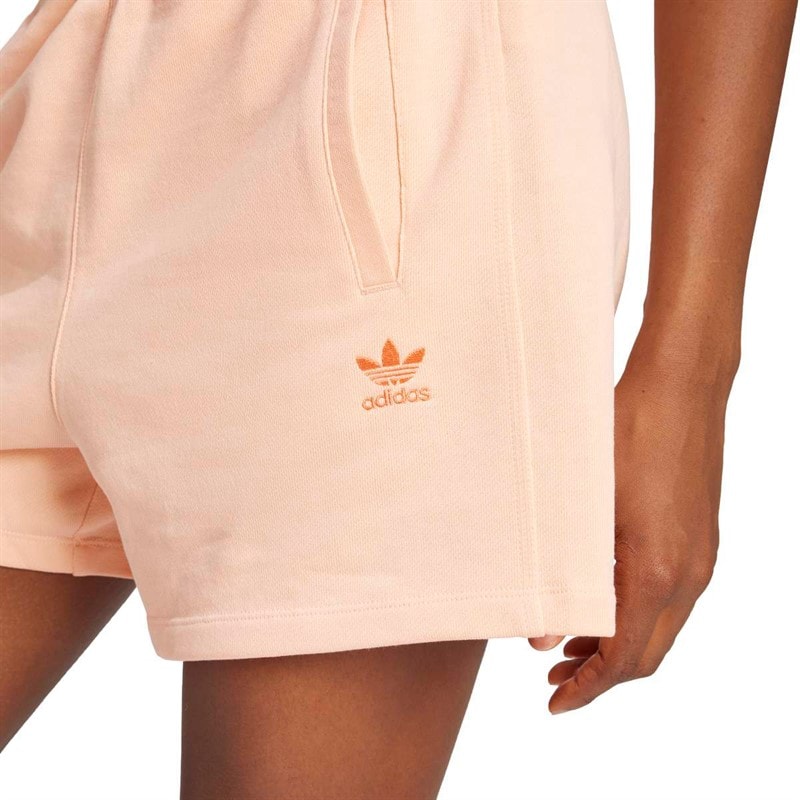 adidas Originals Womens Trefoil Essentials Shorts Glow Pink - Image 3
