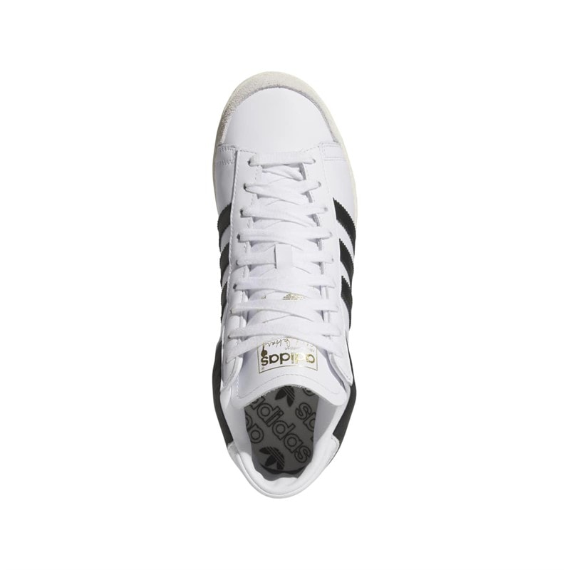 adidas Originals Mens Jabbar High Trainers Cloud White/Core Black/Off White - Image 4