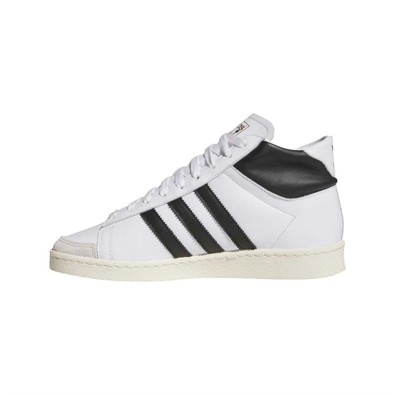 adidas Originals Mens Jabbar High Trainers Cloud White/Core Black/Off White - Image 5