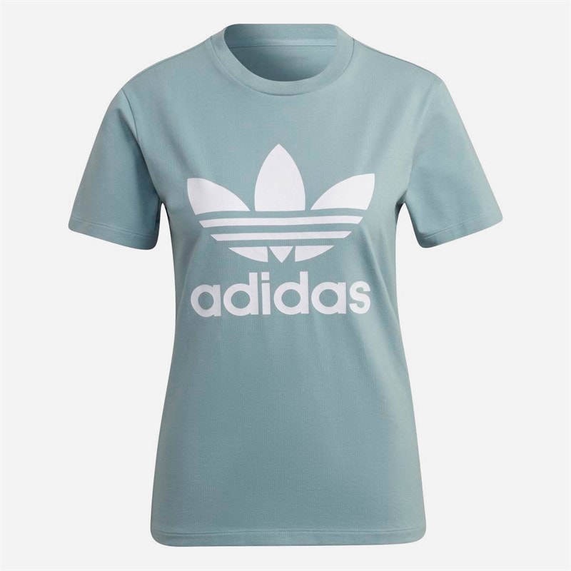 adidas Originals Womens Adicolor Classics Trefoil T-Shirt Magic Grey