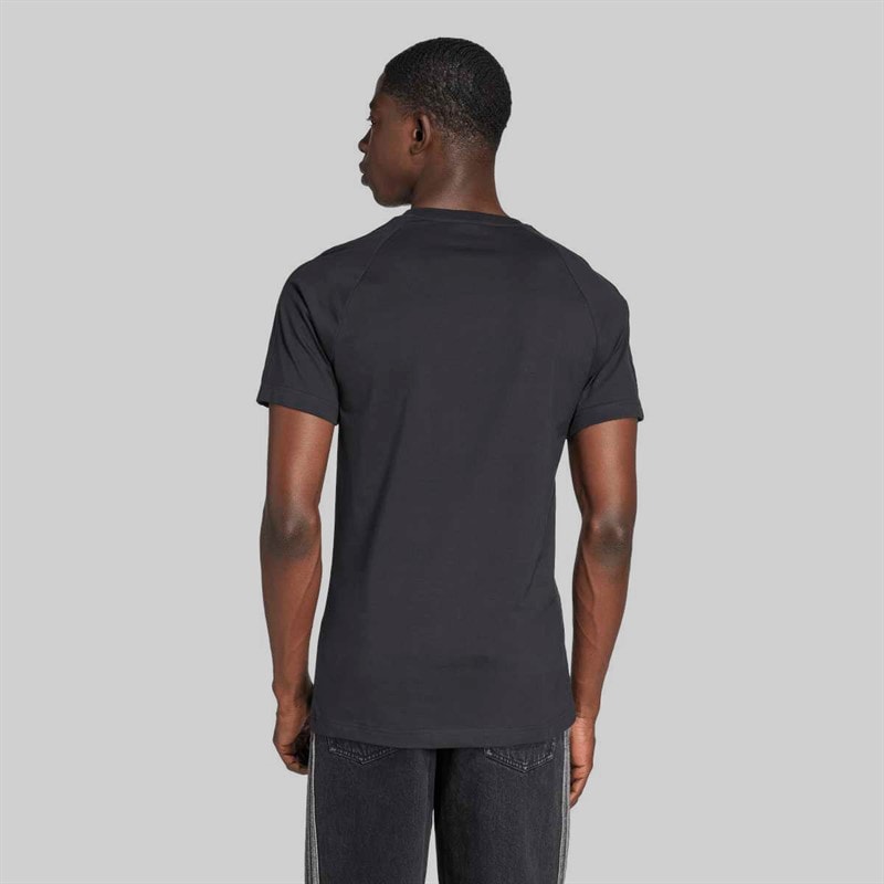 adidas Originals Mens Adicolor Trefoil T-Shirt Black/Black - Image 2