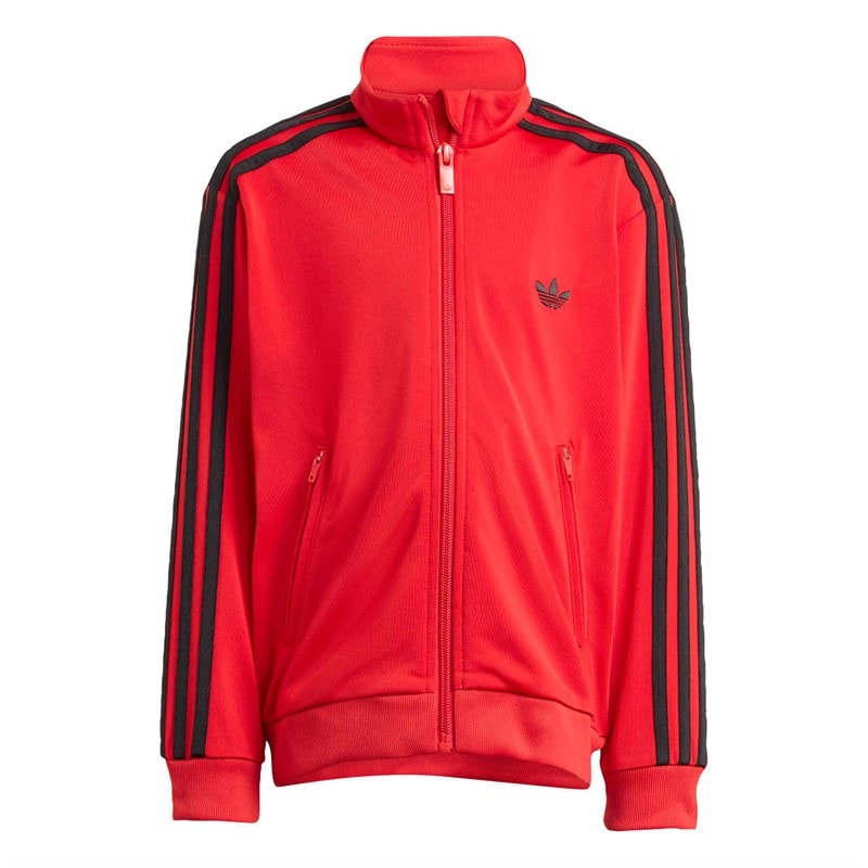 adidas Originals Kids Trefoil Firebird Tracksuit Better Scarlet/Black - Image 3