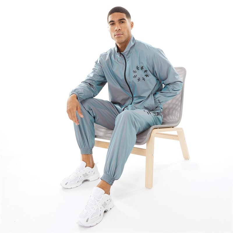 adidas Originals Mens Adicolor Shattered Trefoil Tracksuit Bottoms Multicolour - Image 3