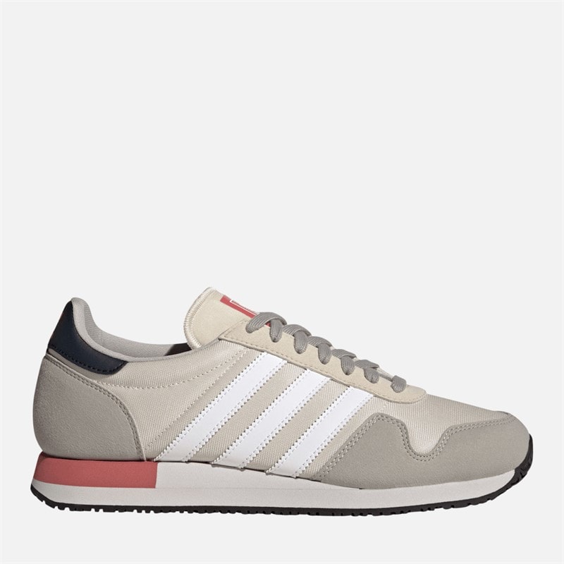 adidas Originals Mens USA 84 Trainers Aluminium/Footwear White/Aluminium - Image 1