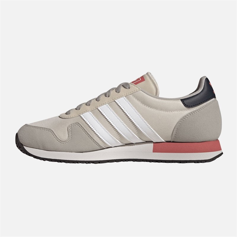 adidas Originals Mens USA 84 Trainers Aluminium/Footwear White/Aluminium - Image 5