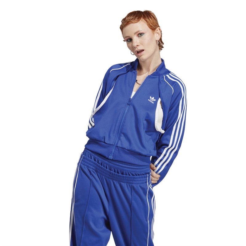 adidas Originals Womens Women Always Original Superstar Track Top Lucid Blue
