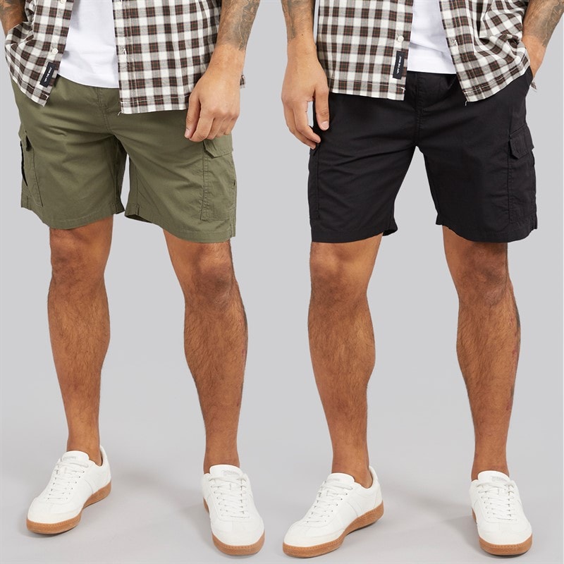 Marcus Mens Duran Two Pack Cargo Shorts Mix Colours