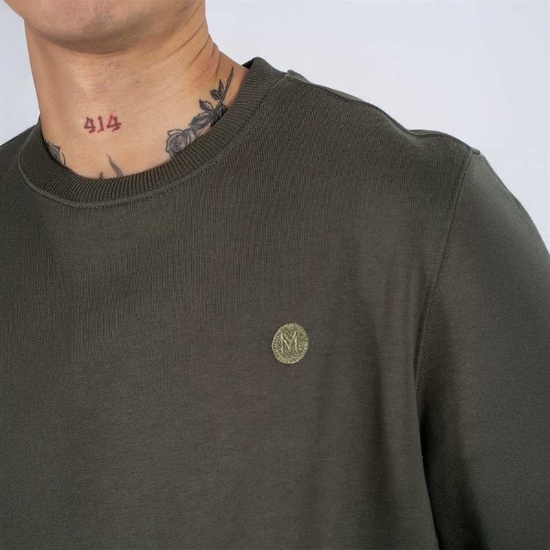 Marcus Mens Colin Sweatshirt Deep Green - Image 3