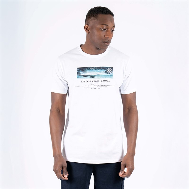 Marcus Mens Towson T-Shirt Bright White S//Bright White - Image 2