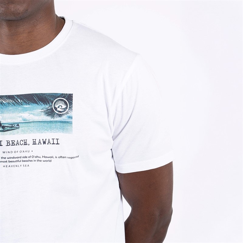 Marcus Mens Towson T-Shirt Bright White S//Bright White - Image 3