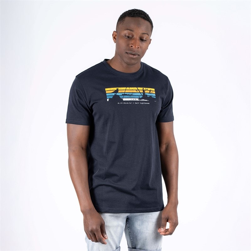 Marcus Mens Archie T-Shirt Dark Sapphire S//Dark Sapphire - Image 1