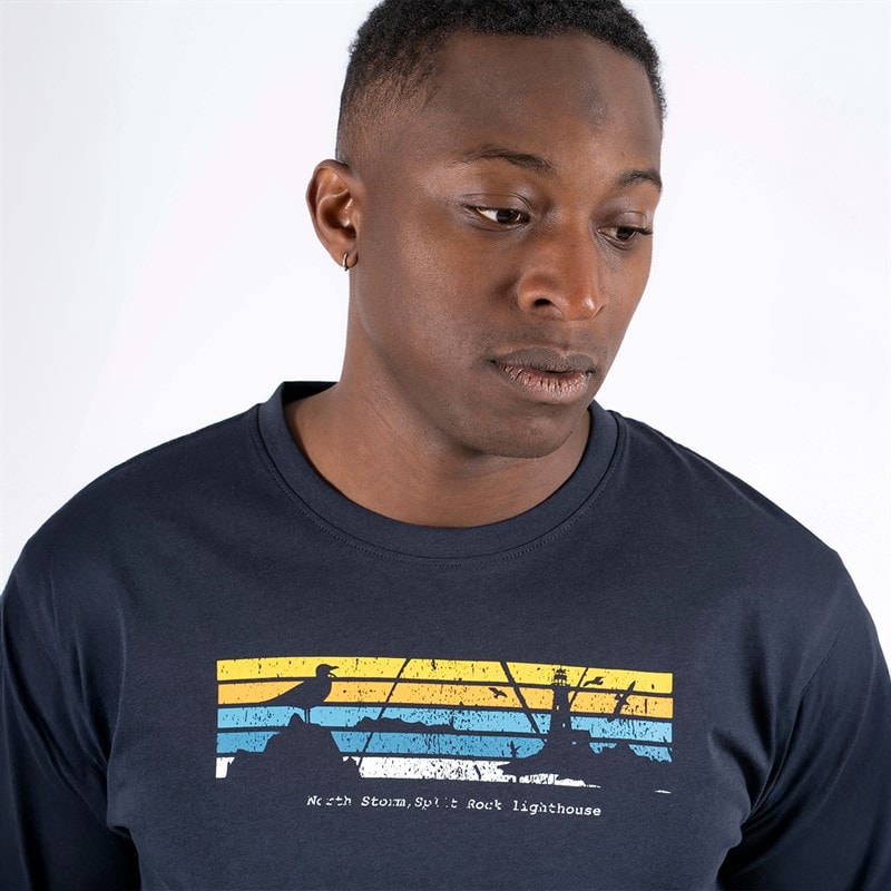 Marcus Mens Archie T-Shirt Dark Sapphire S//Dark Sapphire - Image 2