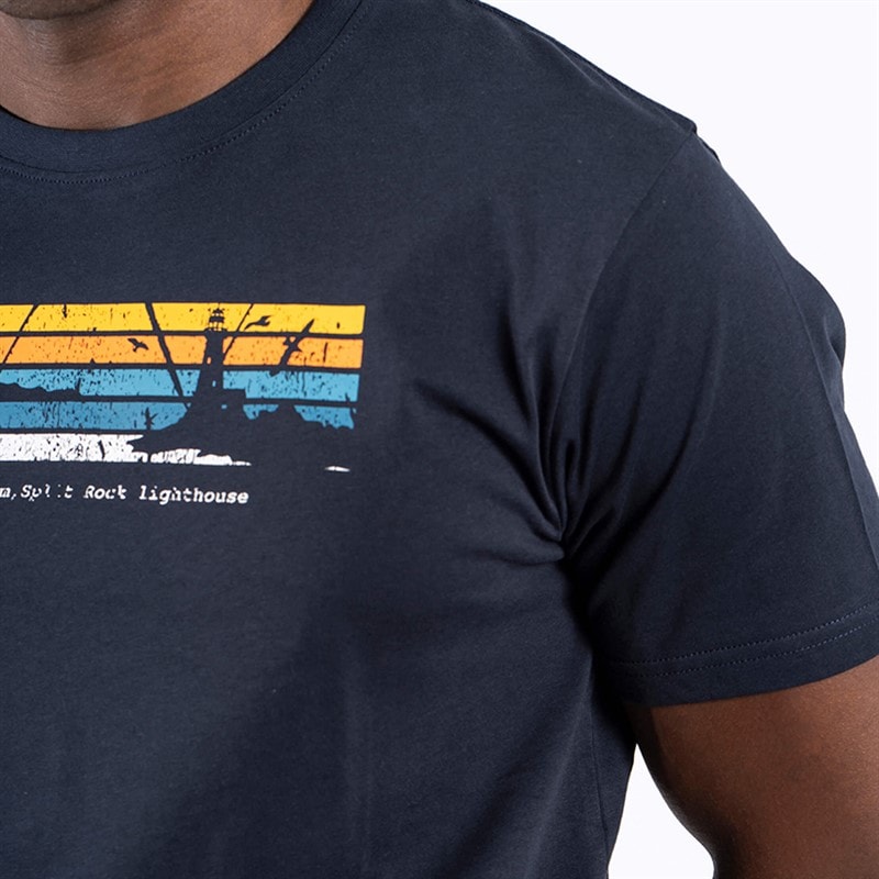 Marcus Mens Archie T-Shirt Dark Sapphire S//Dark Sapphire - Image 3
