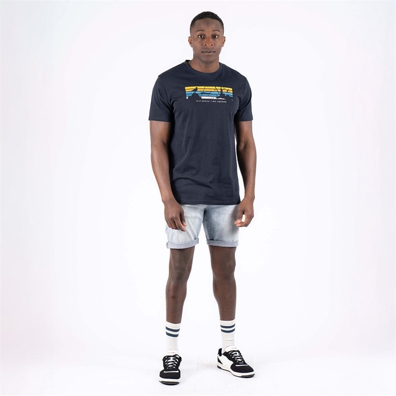 Marcus Mens Archie T-Shirt Dark Sapphire S//Dark Sapphire - Image 4
