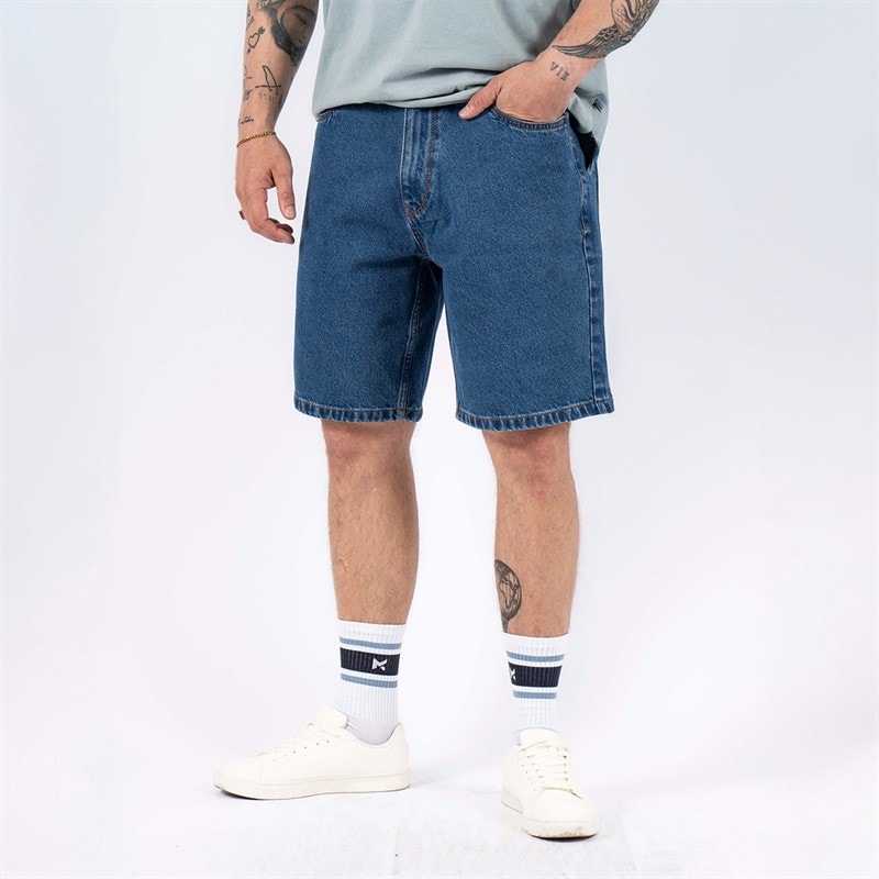 Marcus Mens Justin 2239 Denim Shorts Med. Blue Wash - Image 1