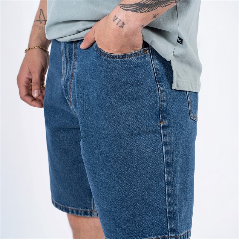 Marcus Mens Justin 2239 Denim Shorts Med. Blue Wash - Image 2