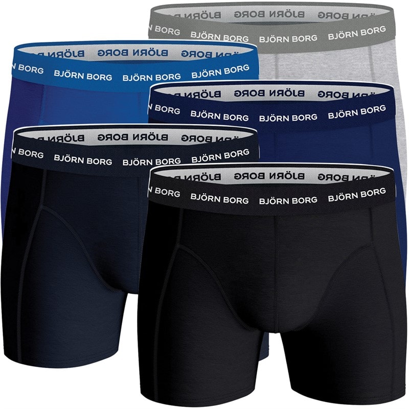 BJORN BORG Mens Five Pack Boxers Multipack 9 - Image 1