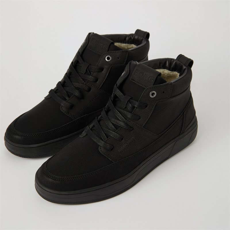 BJORN BORG Mens Game Mid T1050 Sneakers Black - Image 3