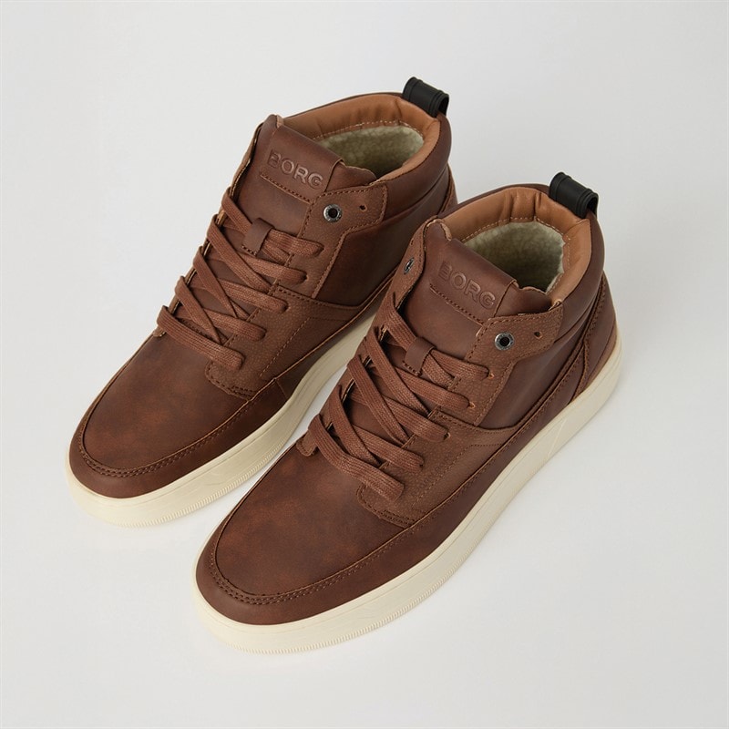 BJORN BORG Mens Game Mid T1050 Sneakers Cognac - Image 3