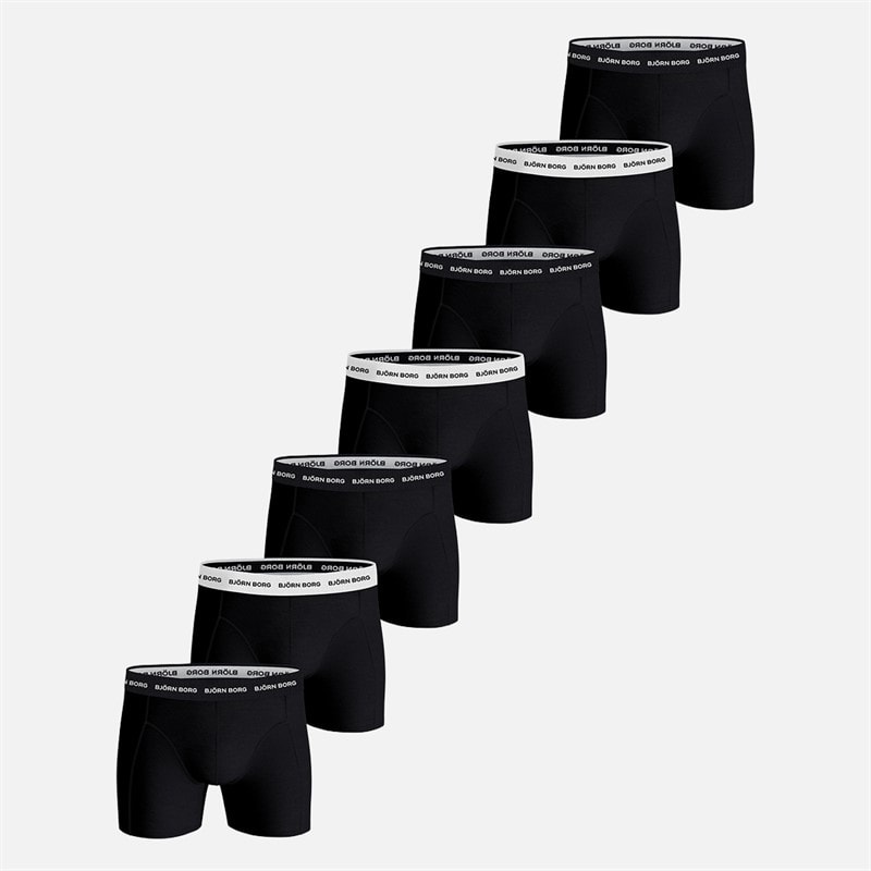 BJORN BORG Mens Seven Pack Cotton Stretch Boxers Multipack 2