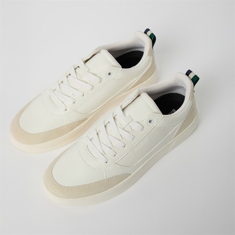 BJORN BORG Mens Game Low Sneakers White - Image 3