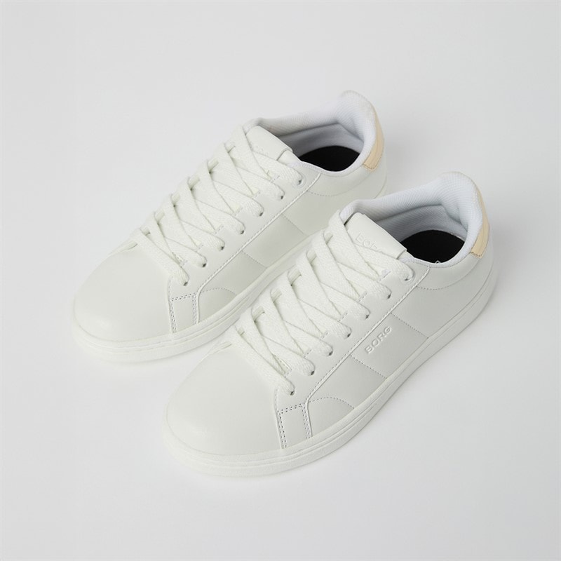 BJORN BORG Womens Cup T460 Sneakers White/Gold White - Gold - Image 2