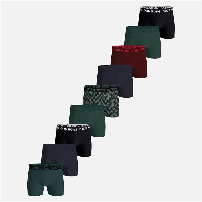 BJORN BORG Mens Nine Pack Cotton Stretch Boxers Multipack 1 - Image 1