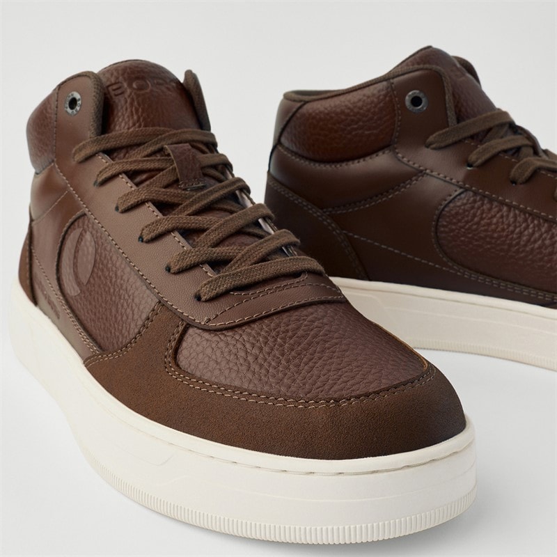 BJORN BORG Mens Challenger Mid Sneakers Cognac - Image 3