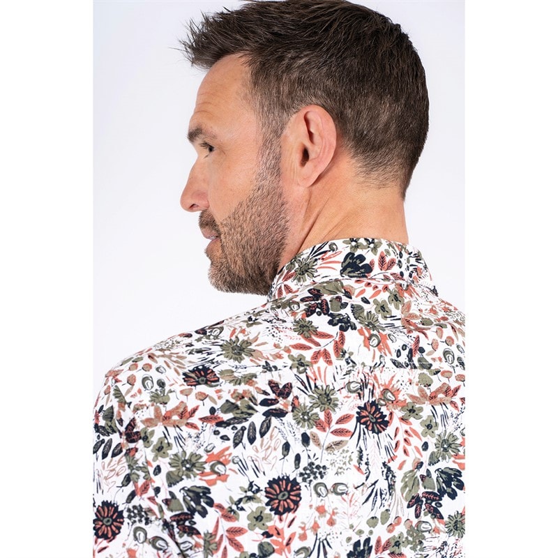 Pre end Mens Rolf Short Sleeve Shirt Light Army - Image 2