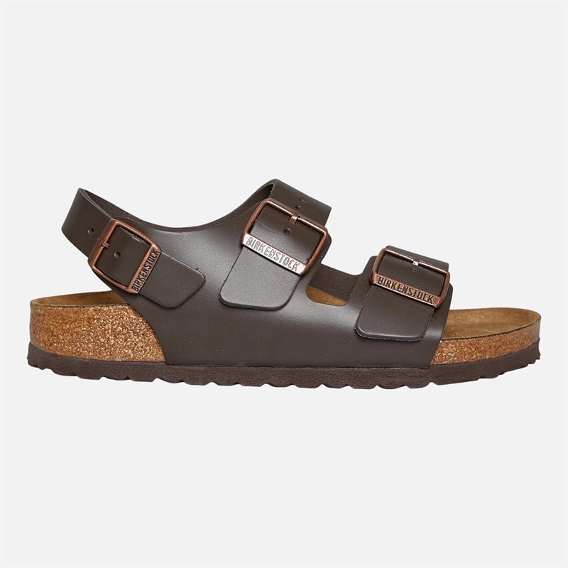 Birkenstock Milano Ankle Strap Sandals Dark Brown - Image 1