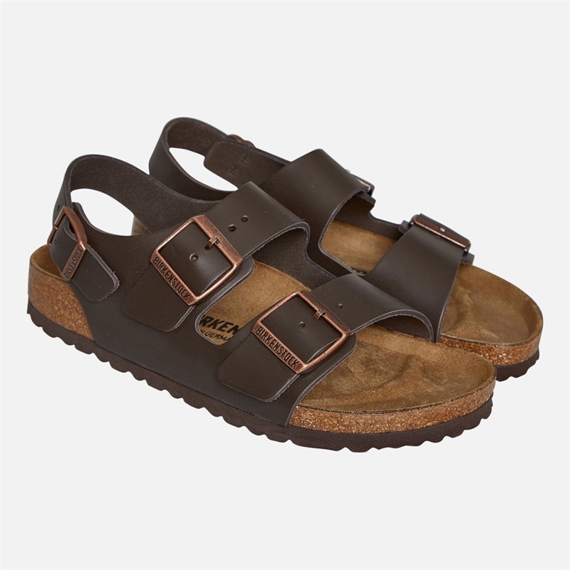 Birkenstock Milano Ankle Strap Sandals Dark Brown - Image 2