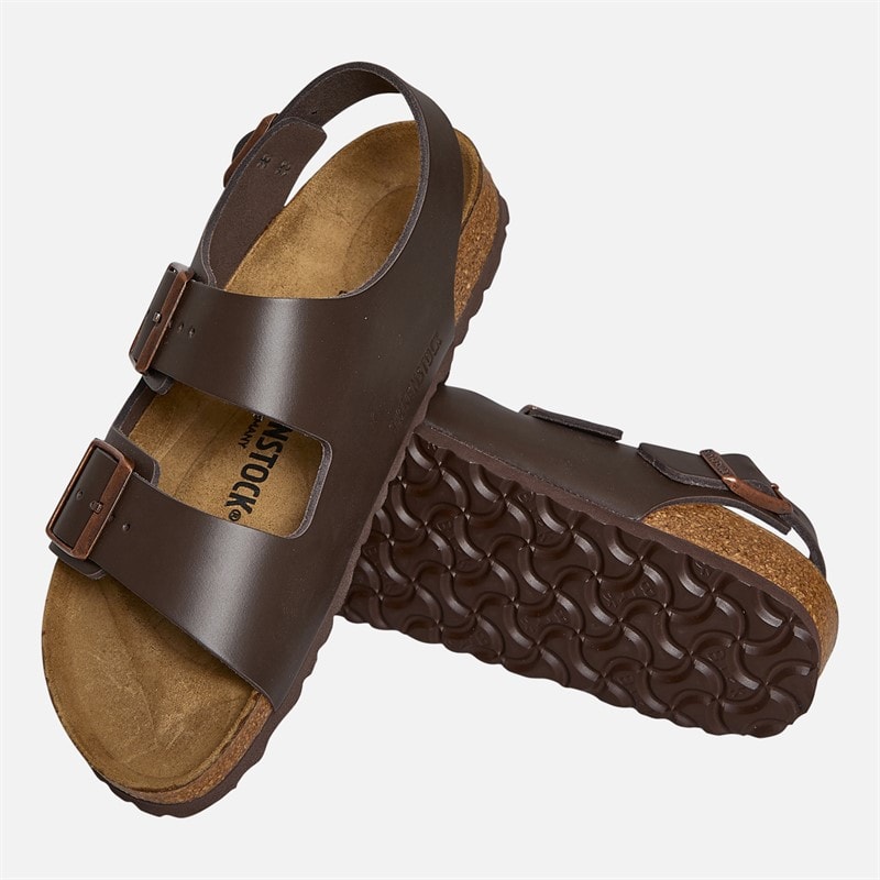 Birkenstock Milano Ankle Strap Sandals Dark Brown - Image 4